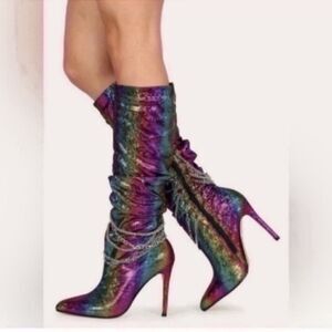 New beautiful Rivet High Heels Shoes 6